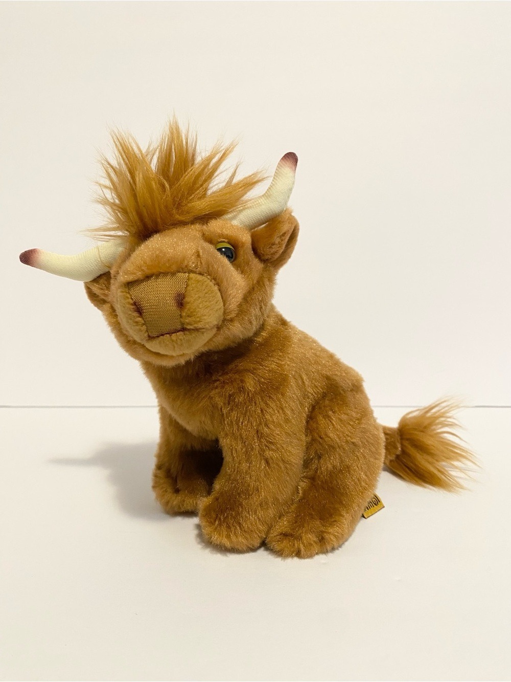 Living Nature Highland Cow Plush Small 7” Stuffed Animal Realistic UK Cuddle Toy